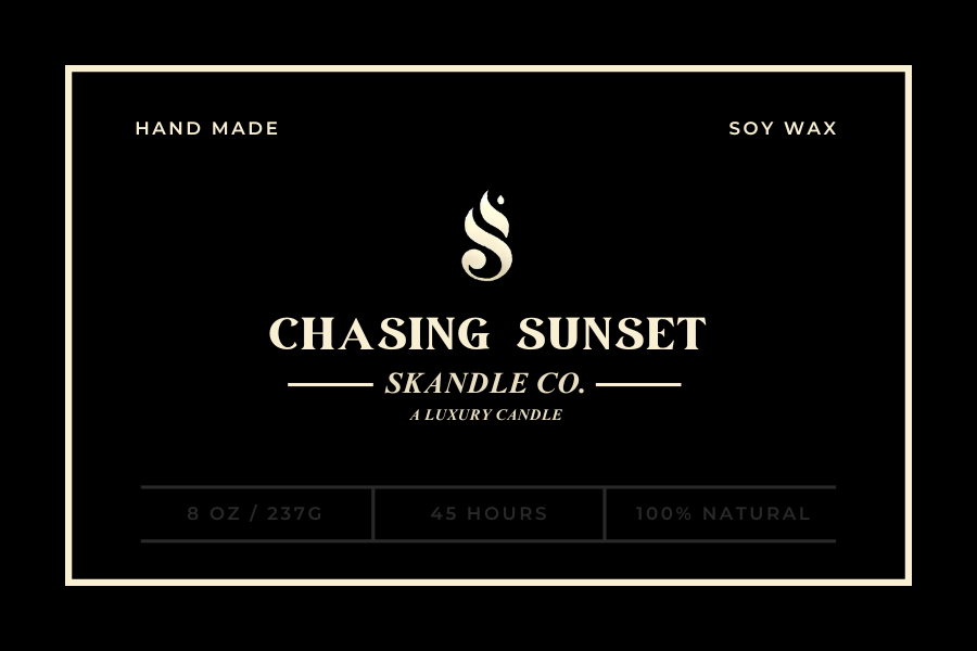 Chasing Sunset Luxury Candle – A Warm & Romantic Ride Into the Horizon