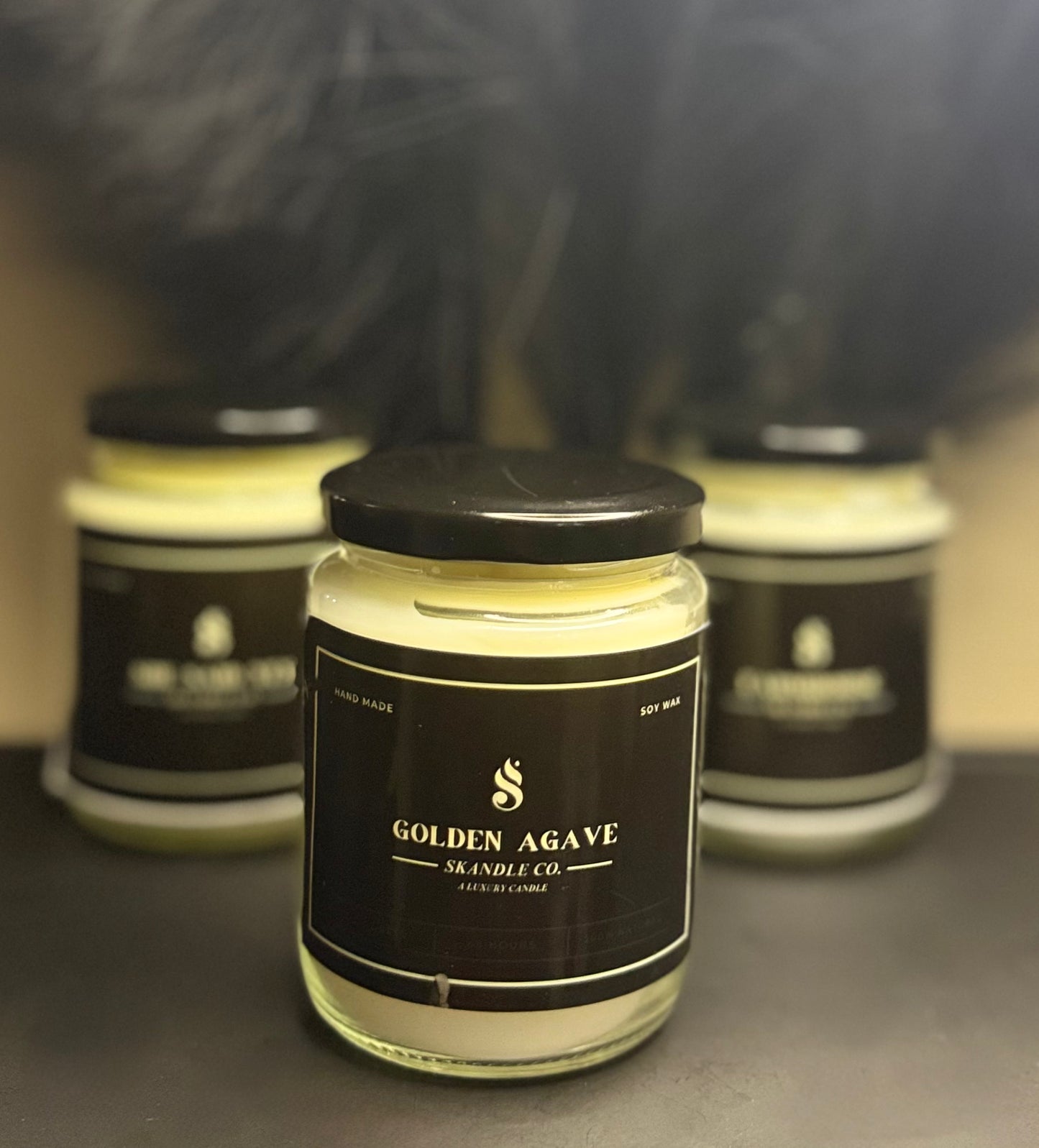 Golden Agave Luxury Candle – Warm Mexican Vanilla & Sweet Agave Blend